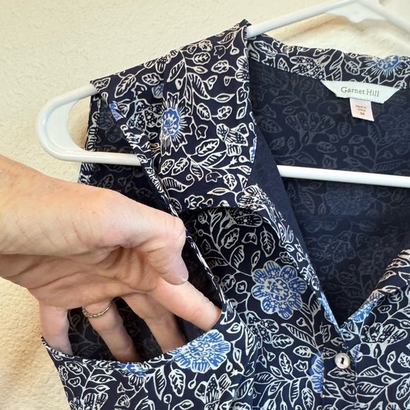 GARNET HILL 100% Silk Shirt Dress - Picture 5 of 12